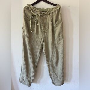 Free People high rise cotton pants M
